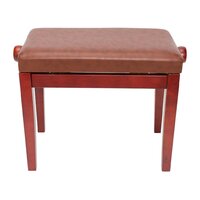 CROWN Piano Stool Height Adjustable in Mahogany