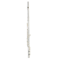 STEINHOFF KSO-FL35-SLV Intermediate Student Flute Offset G Split E Mechanism in Silver with Case