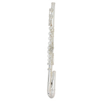 STEINHOFF KSO-FL38-SLV Intermediate Student C Flute in Silver has Twin Heads with Case