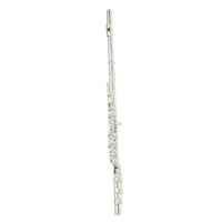 STEINHOFF KSO-FL55-SLV Intermediate Student C Flute Offset G Split E in Silver with Case