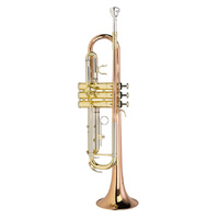 STEINHOFF KSO-TR40-GLD Intermediate B Flat Trumpet Rose Brass in Clear Lacquer with Case