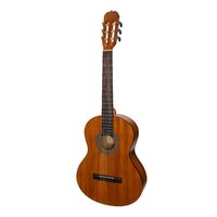 SANCHEZ 6 String Left Hand 3/4 Student Classical Guitar with Laminate Koa Top, Back and Sides SC-36L-KOA