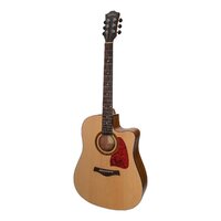 SANCHEZ 6 String Acoustic/Electric Dreadnought Guitar with Cutaway with Laminate Spruce Top and Laminate Acacia Back and Sides SDC-18-SA