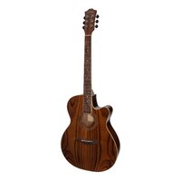 SANCHEZ 6 String Acoustic/Electric Small Body Guitar with Cutaway with Laminate Rosewood Top, Back and Sides SFC-18-RWD
