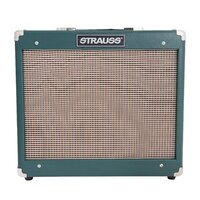 STRAUSS SVT-15R 15 Watt Valve Guitar Amp Combo with Reverb and 10 inch Celestion Speaker in Green SVT-15R-GRN