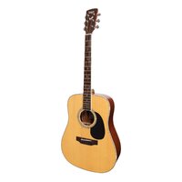 SAGA 700 6 String Acoustic/Electric Dreadnought Guitar with Solid Spruce Top and Gig Bag SA700