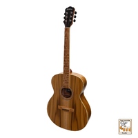 MARTINEZ 25 6 String Small Body 000 Acoustic Guitar Jati Teakwood Top Natural Satin MF-25J-NST