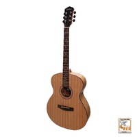 MARTINEZ 25 6 String Small Body 000 Acoustic Guitar Mindi Wood Top Natural Satin MF-25MW-NST
