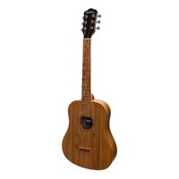 MARTINEZ MZP-BT2 6 String Babe Traveller Acoustic/Electric Guitar with Laminate Jati-Teakwood Top, Back and Sides