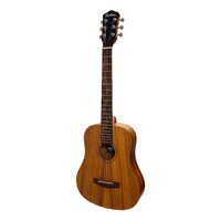 MARTINEZ MPZ-BT2 6 String Babe Traveller Acoustic/Electric Guitar with Laminate Koa Top, Back and Sides