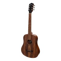 MARTINEZ MZP-BT2L 6 String Left Hand Babe Traveller Acoustic/Electric Guitar with Laminate Rosewood Top, Back and Sides MZP-BT2L-RWD