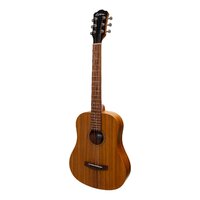 MARTINEZ MZP-BT2L 6 String Left Hand Babe Traveller Acoustic/Electric Guitar Laminate Koa Top, Back and Sides MZP-BT2L-KOA