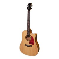 SANCHEZ SDC-18 Dreadnought/Electric Cutaway Guitar with Laminate Spruce Top, Laminate Koa Back and Sides