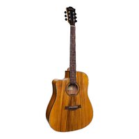 SANCHEZ SDC-18L 6 String Left Hand Acoustic/Electric Cutaway Guitar with Laminate Koa Top