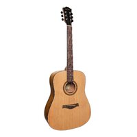 SANCHEZ SD-18L 6 String Left Hand Dreadnought Guitar with Laminate Spruce Top SD-18L-SA