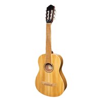 MARTINEZ 1/2 Size Classical Guitar Only with Built-in Tuner Jati Teakwood