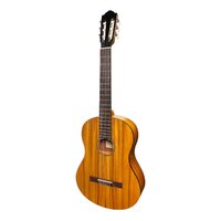 MARTINEZ 4/4 Size Classical Guitar Only with Built-in Tuner Koa