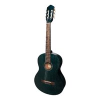 MARTINEZ 3/4 Size Slim Jim Classical Guitar Only with Built-in Tuner Blue