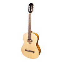MARTINEZ 4/4 Size Slim Jim Classical Guitar Only with Built-in Tuner Spruce Top/Koa Back & Sides