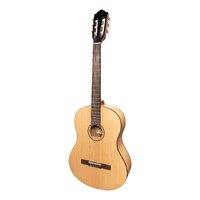 MARTINEZ 4/4 Size Slim Jim Classical Guitar Only with Built-in Tuner Spruce Top/Mindi-Wood Back & Sides