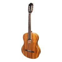 MARTINEZ 4/4 Size Slim Jim Classical Guitar Only with Built-in Tuner Rosewood