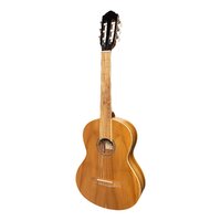 MARTINEZ 3/4 Size Slim Jim Classical/Electric Gtr Only with Pickup & Tuner Jati Teakwood