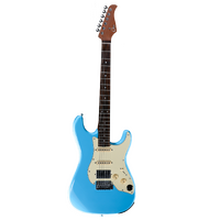 MOOER GTRS-S800 INTELLIGENT 6 String Electric Guitar with Rosewood Fretboard and Gig Bag in Blue
