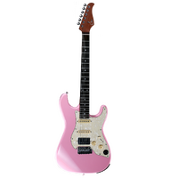 MOOER GTRS-S800 INTELLIGENT 6 String Electric Guitar with Rosewood Fretboard and Gig Bag in Pink