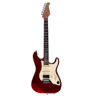 MOOER GTRS-S800 INTELLIGENT 6 String Electric Guitar with Rosewood Fretboard and Gig Bag in Red
