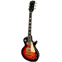 J&D JDL-LSF-VS LES PAUL STYLE ELECTRIC GTR VINTAGE SUNBURST FLAME MAPLE TOP