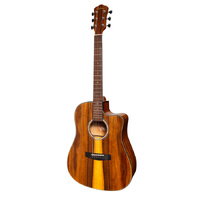 MARTINEZ DREADNOUGHT/ELECTRIC CUTAWAY GTR GLOSS TEAKWOOD
