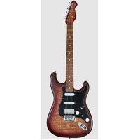 MOOER MSC20 PRO STRAT STYLE ELECTRIC GTR H/S/S AMBER BROWN