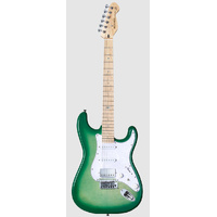 MOOER MSC30 PRO STRAT STYLE ELECTRIC GTR H/S/S LEMON GREEN