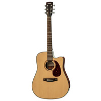 SAGA SF830CE ACOUSTIC/ELECTRIC CUTAWAY GTR VINTAGE SOLID TOP W/BAG