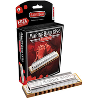 HOHNER 15-M1896096X Marine Band Classic Harmonica Large Pack in Ab 10 Holes 20 Reeds