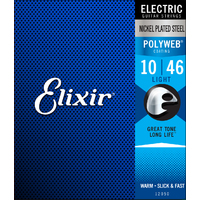 ELIXIR POLYWEB 10/46 Electric String Set Nickel Plated Steel Light E12050