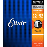 ELIXIR NANOWEB E12152 12/52  Electric String Set Nickel Plated Steel Heavy