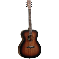TANGLEWOOD CROSSROADS 6 String Orchestra Acoustic/Electric Guitar in Whiskey Barrel Burst Satin