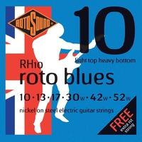 ROTOSOUND RH10 ROTO BLUES Electric Guitar String Set 10-46 Light Top Heavy Bottom