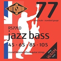ROTOSOUND RS77LD Jazz Bass String Set 45-105 Monel Flatwound Standard