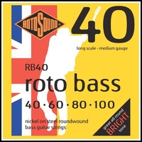ROTOSOUND RB40 Bass Guitar String Set 40-100 Nickel on Steel Roundwond Medium