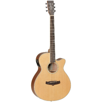 TANGLEWOOD WINTERLEAF 6 String Super Folk Acoustc/Electric with Cutaway Guitar in Cedar