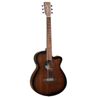 TANGLEWOOD CROSSROADS TWCRSFCE 6 String Super Folk/Electric Cutaway Guitar in Whiskey Barrel Burst Satin