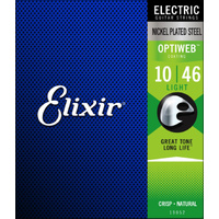 ELIXIR OPTIWEB E19052 10/46  Electric String Set Nickel Plated Steel Light