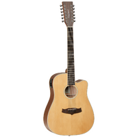 TANGLEWOOD WINTERLEAF 12 String Dreadnought/Electric Cutaway Guitar in Cedar