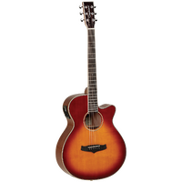TANGLEWOOD WINTERLEAF 6 String Super Folk/Electric Cutaway Guitar in Sunburst
