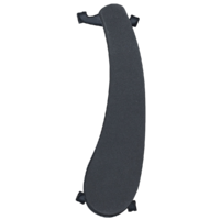 HIDERSINE SHAWBURY H1572BK 1/4-1/16 Size Violin Shoulder Rest Lightweight with Flexible Non-Scratch Rubber Feet