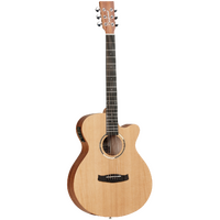 TANGLEWOOD ROADSTER 2 6 String Super Folk Acoustic/Electric with Cutaway Guitar & Cedar Top