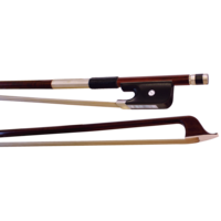 VIVO STUDENT VCBO-S14 1/4 Size Cello Bow, Octagonal made of Brazilwood and a Nickel Mounted Ebony Frog
