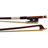 VIVO STUDENT PLUS VCBO-SP44 4/4 Size Cello Bow, Octagonal made of Brazilwood and fully Lined Nickel Plated Mounted Ebony Frog